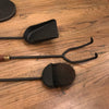 Maple Brass and Iron Fireplace Tools