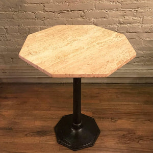 Travertine Bistro Table