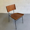 Wrought Iron and Maple Chair by Arthur Umanoff