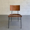Wrought Iron and Maple Chair by Arthur Umanoff