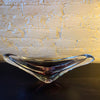 Scandinavian Modern Art Glass Vase By Paul Kedelv For Flygsfors, Sweden