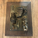 Framed Early Elevator Panel Art