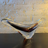Scandinavian Modern Art Glass Vase By Paul Kedelv For Flygsfors, Sweden