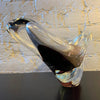 Scandinavian Modern Art Glass Vase By Paul Kedelv For Flygsfors, Sweden