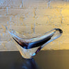 Scandinavian Modern Art Glass Vase By Paul Kedelv For Flygsfors, Sweden