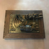 Framed Early Elevator Panel Art