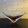 Scandinavian Modern Art Glass Vase By Paul Kedelv For Flygsfors, Sweden