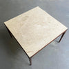 Scandinavian Modern Teak And Marble Coffee Table