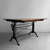 Early 20th Century Cast Iron Maple Drafting Table By Frederick Post Co.