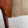 Pair of Danish Teak Upholstered Sleigh Armchairs
