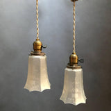 Faceted Frosted Pendants