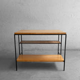 Paul McCobb Planer Group Maple Wrought Iron Side Table
