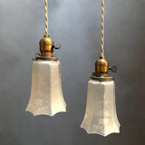 Faceted Frosted Pendants