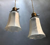 Faceted Frosted Pendants