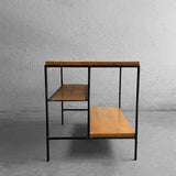 Paul McCobb Planer Group Maple Wrought Iron Side Table