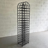 Mid Century Modern Standing Wrought Iron Wine Rack By Arthur Umanoff