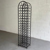 Mid Century Modern Standing Wrought Iron Wine Rack By Arthur Umanoff