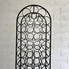 Mid Century Modern Standing Wrought Iron Wine Rack By Arthur Umanoff