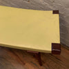 Custom Mid-Century Modern Style Leather Bench