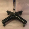 Adjustable Leather Rolling Stool