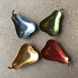 Stackable Multicolored Anodized Aluminum Pear Shaped Dishes
