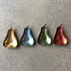 Stackable Multicolored Anodized Aluminum Pear Shaped Dishes