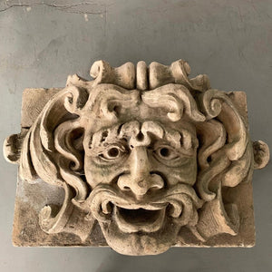 Large Carved Garden Gargoyle Alto Relief