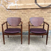 Pair of Walnut Armchairs By Finn Juhl For John Stuart