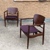 Pair of Walnut Armchairs By Finn Juhl For John Stuart
