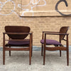 Pair of Walnut Armchairs By Finn Juhl For John Stuart