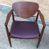 Pair of Walnut Armchairs By Finn Juhl For John Stuart
