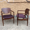 Pair of Walnut Armchairs By Finn Juhl For John Stuart