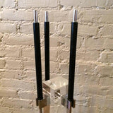 Albrizzi Lucite Chrome Fireplace Tools