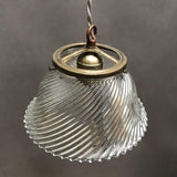 Swirled Holophane Bell Pendant