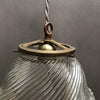 Swirled Holophane Bell Pendant