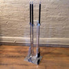 Albrizzi Lucite Chrome Fireplace Tools