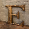 Cast Zinc Aluminum Alloy Gilt Marquee Letter E