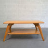 Heywood Wakefield Blonde Maple Tiered Coffee Table