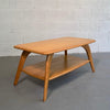 Heywood Wakefield Blonde Maple Tiered Coffee Table
