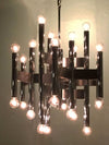 Chrome Chandelier Attributed to Sciolari