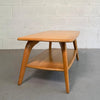 Heywood Wakefield Blonde Maple Tiered Coffee Table