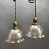 Scalloped Holophane Pendants