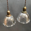 Scalloped Holophane Pendants