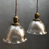 Scalloped Holophane Pendants