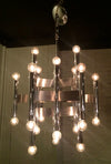 Chrome Chandelier Attributed to Sciolari