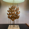 Brutalist Foliate Sculpture Table Lamp In The Style Of Curtis Jeré