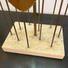 Brutalist Foliate Sculpture Table Lamp In The Style Of Curtis Jeré