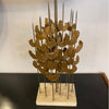 Brutalist Foliate Sculpture Table Lamp In The Style Of Curtis Jeré
