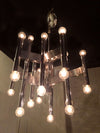 Chrome Chandelier Attributed to Sciolari