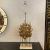 Brutalist Foliate Sculpture Table Lamp In The Style Of Curtis Jeré